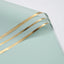58*58cm Virgin Art Paper Roll Golden Edge Waterproof PE Coating Plastic Floral Gift Wrapping Packaging Florist
