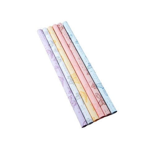 Butterfly Pattern Flower Wrapping Paper Double-Sided PE Coated Recyclable 57x57cm Florist Bouquet Gift Wrap for Packaging New