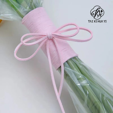 Wholesale 45-Yard Velvet 3mm Flat PVC Strap Floral Suede Binding for DIY Crafts Christmas Birthday Halloween