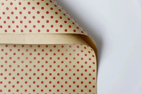 Single-Sided Polka Dot Kraft Wrapping Paper Recyclable Christmas Dotted Packaging Gift Wrap Gift Wrapping Paper