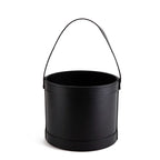 Elegant Handheld Leather Hug Boxes Paper Souvenir Flower Gift Boxes with Round Bucket for Bouquets