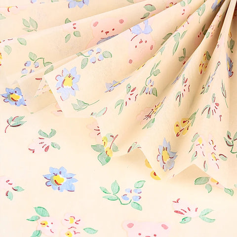 Garden Bear Soft Stretch Film 40*50cm Holiday Gift Wrap Moisture Proof Fresh Flower Bouquet Packaging
