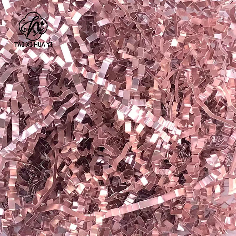 Elegant Luxury Crepe Paper Crinkle Cut Shredded Material for Gift Baskets and Box Packaging Premium Decorative Filler