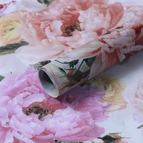 50*70cm Soft Pear Paper Waterproof Uncoated Virgin Pulp Elegant Flower Bouquet Wrapping Gift Wrapping Paper