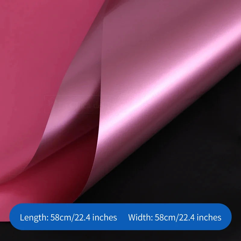 Matte Gold Sand Floral Bouquet Gift Packaging Paper Two-Tone Two-Sided Coating