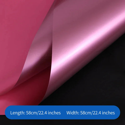 Matte Gold Sand Floral Bouquet Gift Packaging Paper Two-Tone Two-Sided Coating