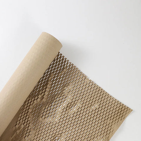 Single-Sided Coated Honeycomb Paper Packaging for Fresh Flower Bouquets Elegant Mesh Lining