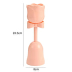 High Beauty Plastic Tulip Flower Cup Vase Creamy Style Floral Ornament for Fresh Bouquet Gift Home Decoration