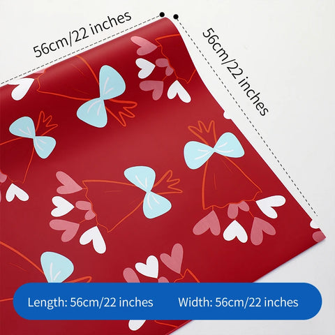 Valentine's Day Children's Day Gift Flower Packaging Paper Single-Sided Coated Waterproof Bow Design