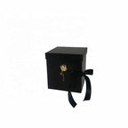 Rotating Square Rigid Gift Box Sponge Flower Packaging Valentine's Day Qixi Wedding Birthday Recycled Materials Coated Paper