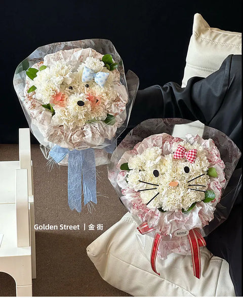 Coated Flower Wrapping Paper DIY with Lining Paper Water-proof & Eco-friendly BOPP Material Paper