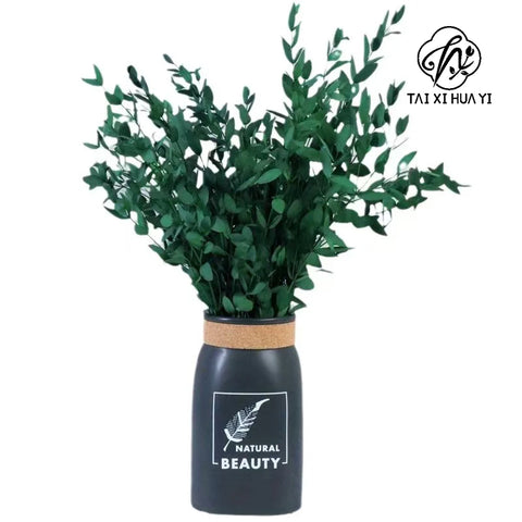 Fine-leaf Preserved Eucalyptus Leaf Dried Flower Bouquet Wreath DIY Material Wedding Decoration