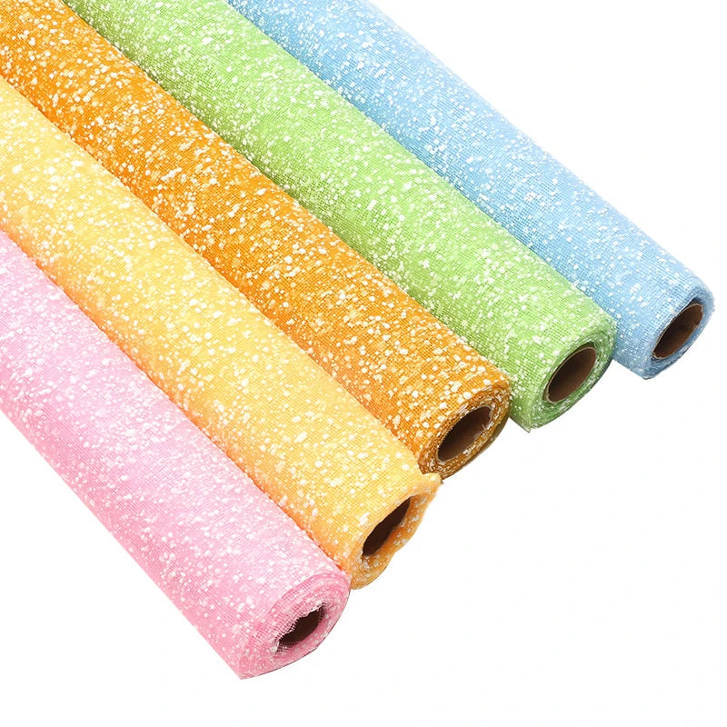 50cm*4Yards/Roll Snowflake Floral Bouquet Gift Box Wrapping Paper Art Paper Florists Supplies Materials Flower Wrapping