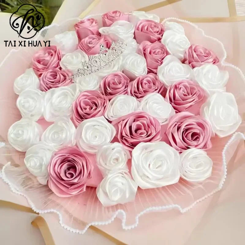 Pearl Wave Fishtail Yarn Flower Bouquet DIY Flower Packaging Edge Baking Cake Decoration Flower Packaging Materials