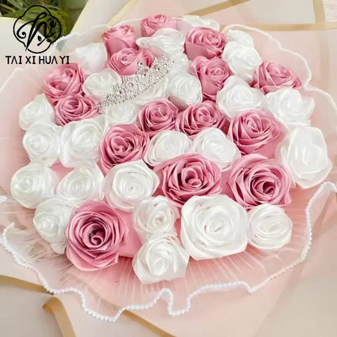 Pearl Wave Fishtail Yarn Flower Bouquet DIY Flower Packaging Edge Baking Cake Decoration Flower Packaging Materials