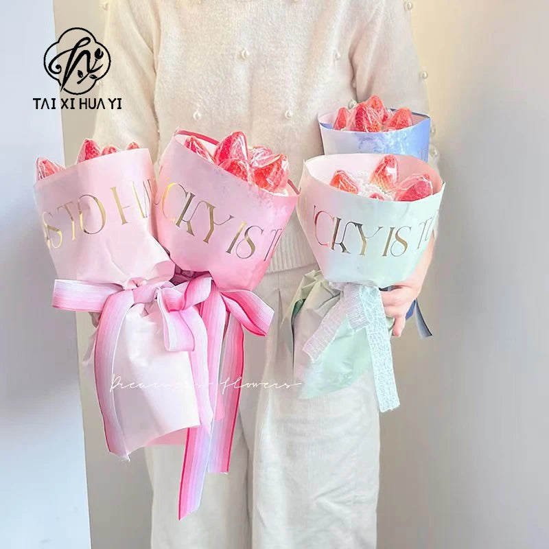 58*58cm Art Paper Waterproof Fresh Flower Bouquet Wrapping Paper PE Coating for Florist and Gift Wrapping Flower Wrapping Paper