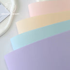 Waterproof Single-Sided Coated Plastic Flower Wrapping Paper Pure Solid Color Bouquet Packaging Sheets for Florists