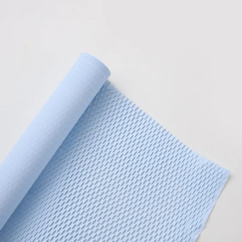 Single-Sided Coated Honeycomb Paper Packaging for Fresh Flower Bouquets Elegant Mesh Lining