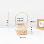 Handmade Wicker Basket Home Storage Fashionable Hanging Eco-friendly Rattan Woven Flower Basket
