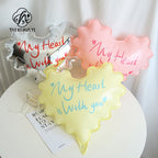 Waterproof Heart-Shaped Balloon for Valentine's Day Wave Floral Resin Paper Packaging Bouquet for Flowers