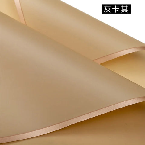 Taixi Brand Gold-edged PE Coated Double-Sided Recyclable Parchment Paper Gravure Compatible Valentine's Day Waterproof Flower