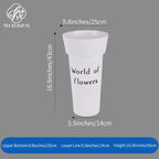 Oversized Floral PVC Hydration Container Decorative Flower-Design Packaging Tub
