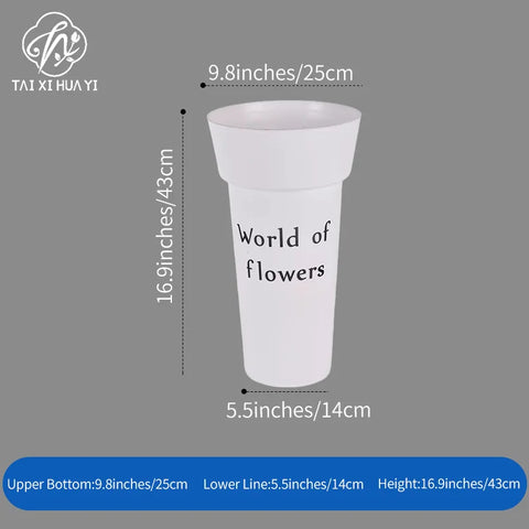Oversized Floral PVC Hydration Container Decorative Flower-Design Packaging Tub