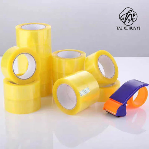 High Quality BOPP Single-Sided Adhesive Tape Transparent Packing Tape for Sealing Cardboard Boxes Pressure Sensitive Hot Melt