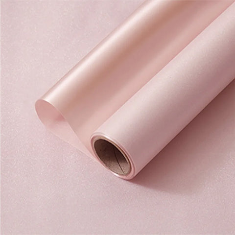 Single-Sided Coated Floral Paper Wrapped Waterproof Pearl Satin Silk Texture and Thickened Silver Glitter Film