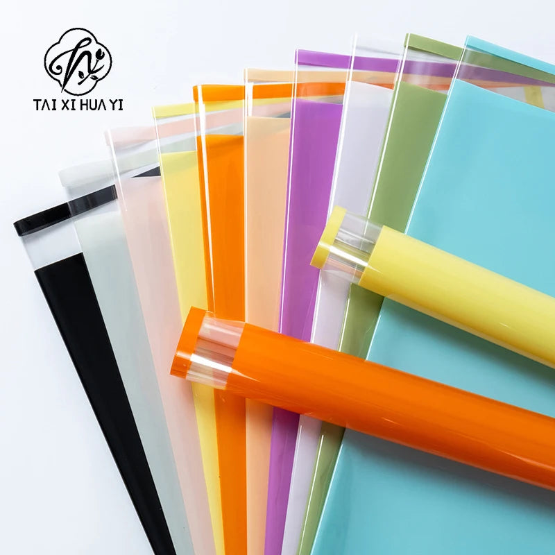 Pure Paper Waterproof Glass Paper Bouquet Single-sided Coated Flower Wrapping Gift Packaging Material