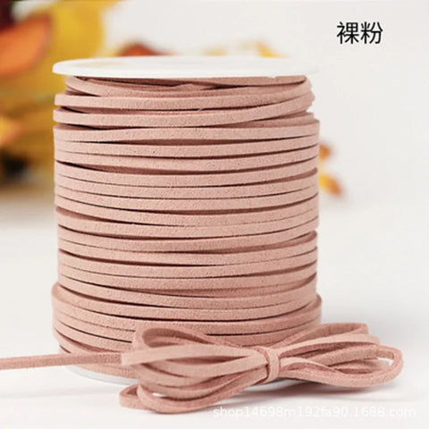 Wholesale 45-Yard Velvet 3mm Flat PVC Strap Floral Suede Binding for DIY Crafts Christmas Birthday Halloween