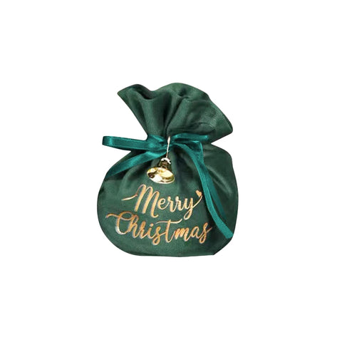 Exquisite Velvet Santa Claus Xmas New Year Candy Bag Craft New Christmas Gifts Drawstring Children Stamp
