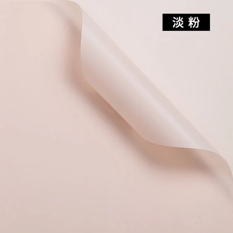 Korean Thick Waterproof Matte Floral Bouquet Wrapping Paper Double Side PVC Coating for Flower and Gift Packaging