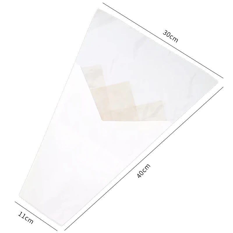 V-shaped Multi-Branch Flower Protective Film Kraft Paper Waterproof Semi-transparent Plastic for Flower Shops
