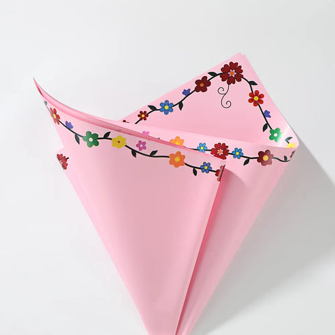 Waterproof Thick Pearl Film Wrapping Paper for Bouquets Small Fresh Flowers PVC Coated Flower Shop
