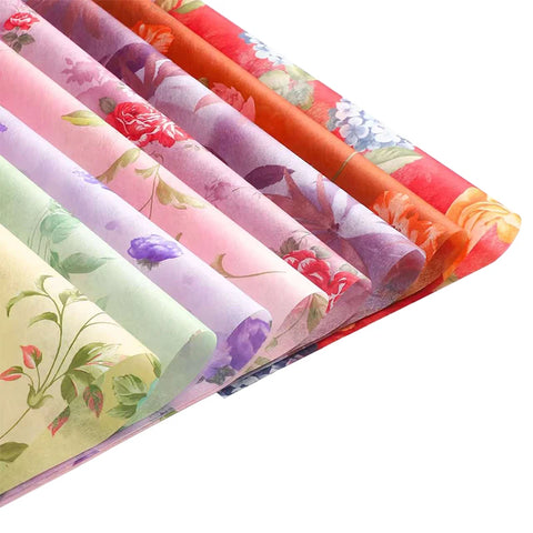 Waterproof Eco-Friendly Recyclable Korean Printed Pearlescent Film Floral Bouquet Wrapping DIY Customized pink Packing Paper