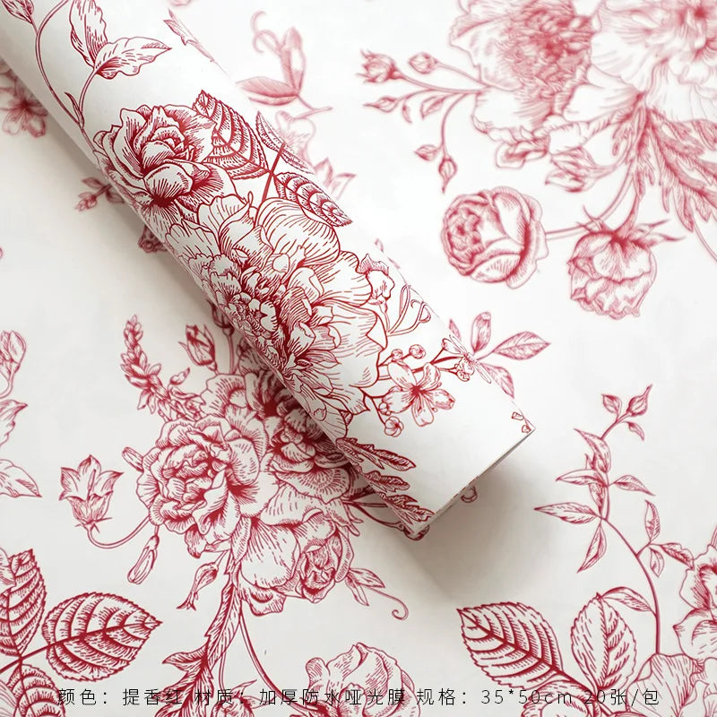 Qixi Wave Gauze Fresh Bouquet Packaging Materials Korean Wave Design Pleats Single Side Coated Eco-Friendly Water-proof