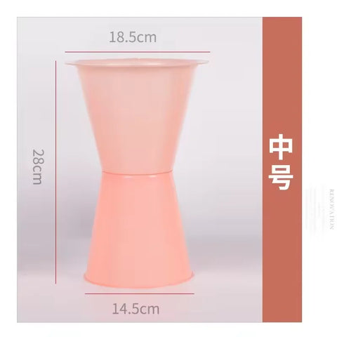 Christmas Design Plastic Container Flower Holder with Drainage Hole for Garden Use-Durable Modern Minimalist