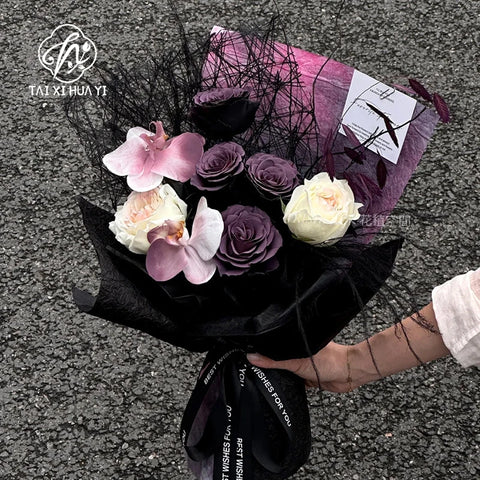 Wholesale Single Side PE Coating Raffia Grass Inner Lining Material for Fresh Flower Bouquet Packaging