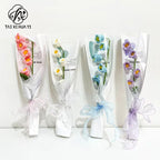 Single Side PE Coated Moisture Proof Recyclable Craft Paper Flower Bouquet Packaging for Carnation Single Rose Gravure Printing