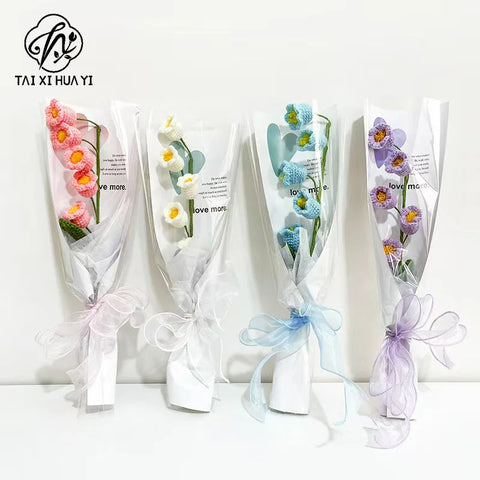Single Side PE Coated Moisture Proof Recyclable Craft Paper Flower Bouquet Packaging for Carnation Single Rose Gravure Printing