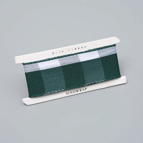 2.5CM Luxury Hot Stamping English Ribbon Love Polyester Flower Gift Packaging Ribbon for Christmas and Weddings