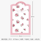 Mother's Day Eco-Friendly Recyclable Sweetheart Style Flower Kraft Paper Packaging Single Side Coated Elegant Romantic Gift Wrap