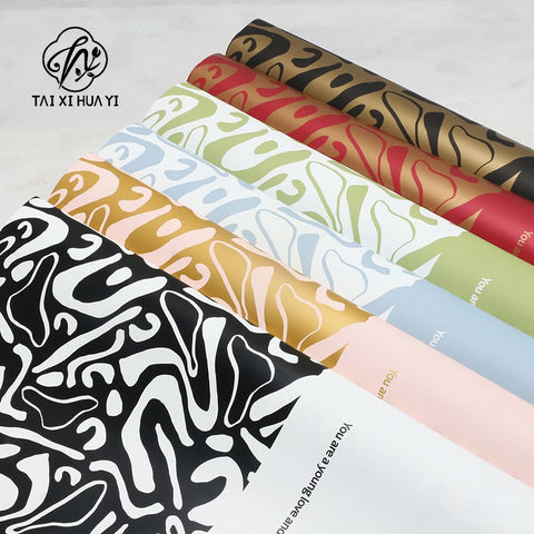 Waterproof Virgin Pulp PE Coating Floral Bouquet Wrapping Paper for Valentine's Day Gifts Florist Packaging Paper