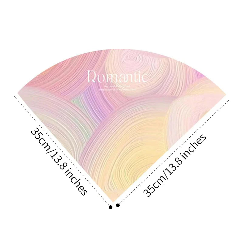 Unique Ice Cream Cone Shape Flower Wrapping Paper Thick Cardboard Gift Paper for Bouquet Packaging Gravure Printing Compatible