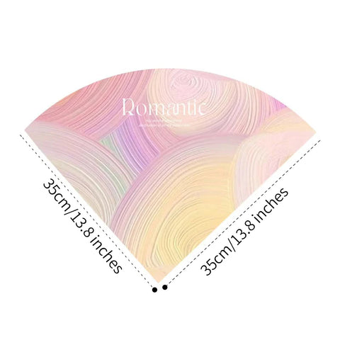 Unique Ice Cream Cone Shape Flower Wrapping Paper Thick Cardboard Gift Paper for Bouquet Packaging Gravure Printing Compatible