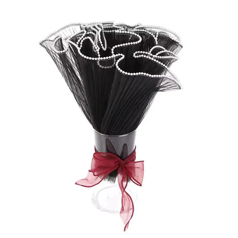 Pearl Wave Fishtail Yarn Flower Bouquet DIY Flower Packaging Edge Baking Cake Decoration Flower Packaging Materials