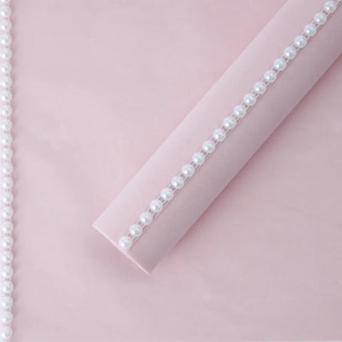 Luxurious Velvet Pearl Accent Paper for Gift Packing for Special Occasions Mother's Day Weddings Elegant Rose Bouquet Wrapping