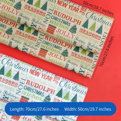 Christmas Wrapping Paper 50*70cm Recyclable Florist Bouquet Flower Wrapping Gift Paper Eco-Friendly Paper for Gifts