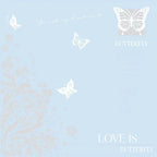 Waterproof Gift Bouquet Packaging Paper Nosha Paper with Single-sided Coating Butterfly Print Design